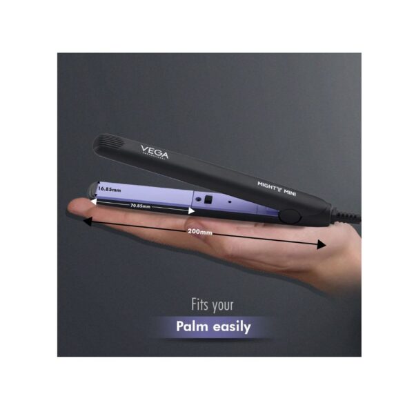 VEGA PROFESSIONAL Mighty Mini Hair Straightener Black VPVHS 10 A - LXINDIA.COM