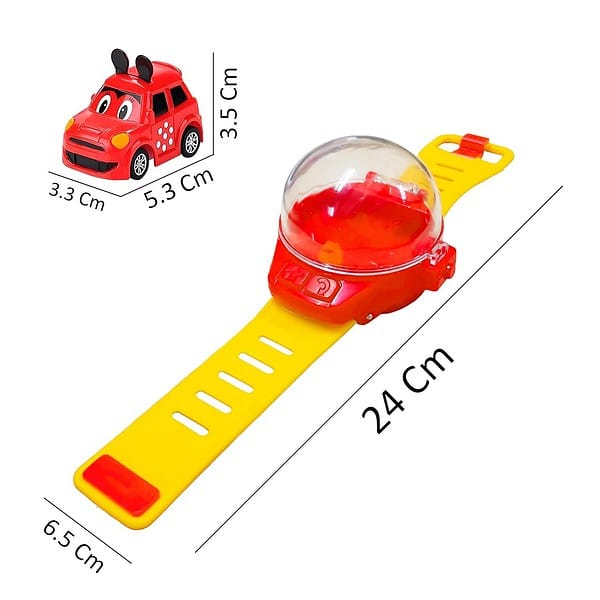 VGRASSP 2 in 1 Wrist Watch Remote Controlled Rechargeable Mini Car b - LXINDIA.COM