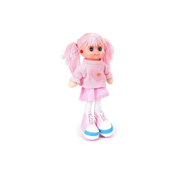 VGRASSP Beautiful Hair Cute Doll Toy with Light and Music Pink - LXINDIA.COM