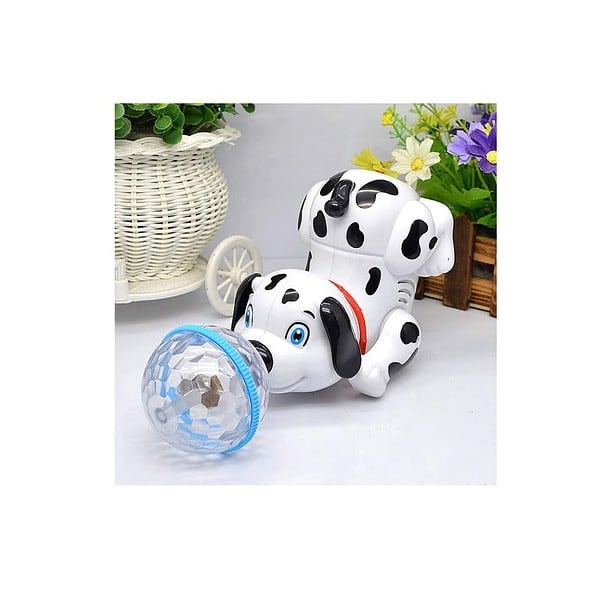 VGRASSP Dancing Dog Toy with Music and 3D Flashing LED Light Ball A 1 - LXINDIA.COM