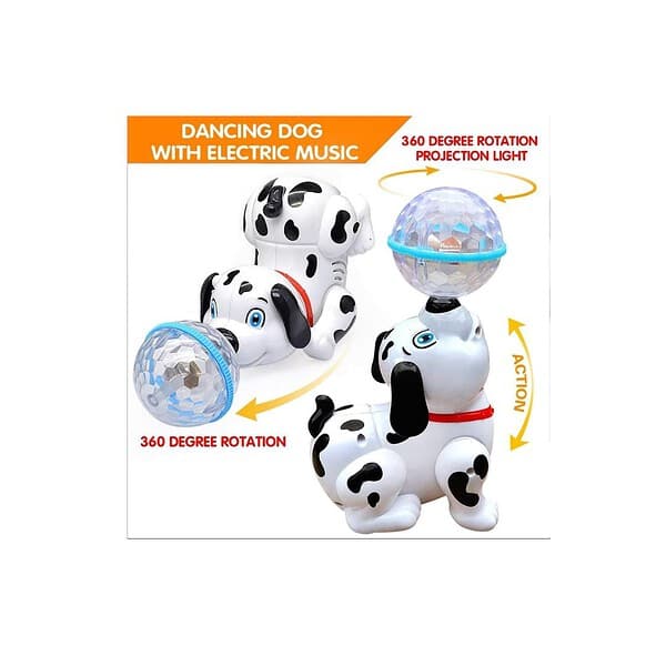 VGRASSP Dancing Dog Toy with Music and 3D Flashing LED Light Ball B 1 - LXINDIA.COM