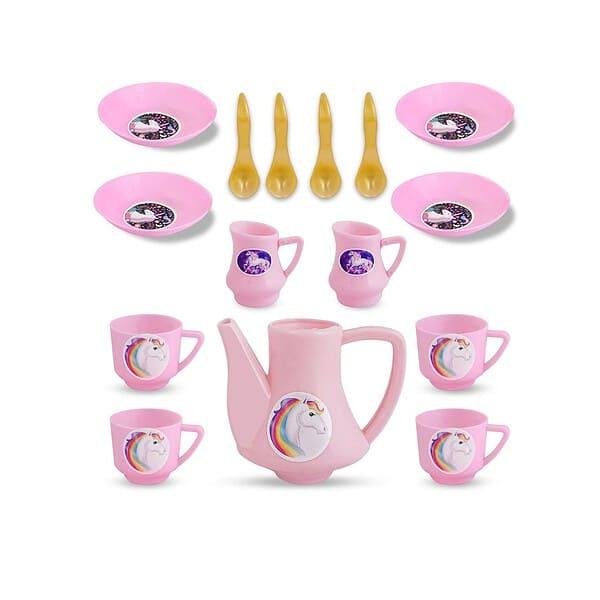 VGRASSP Plastic Kitchen Set Tea Pot Tea Cups Saucers 1 - LXINDIA.COM