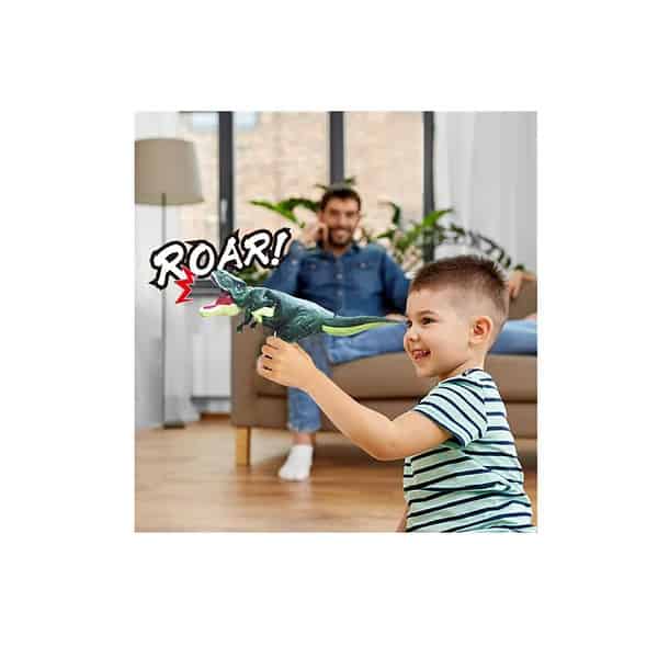 VGRASSP Roaring and Head Swinging Dinosaur Toy with LED Light B - LXINDIA.COM