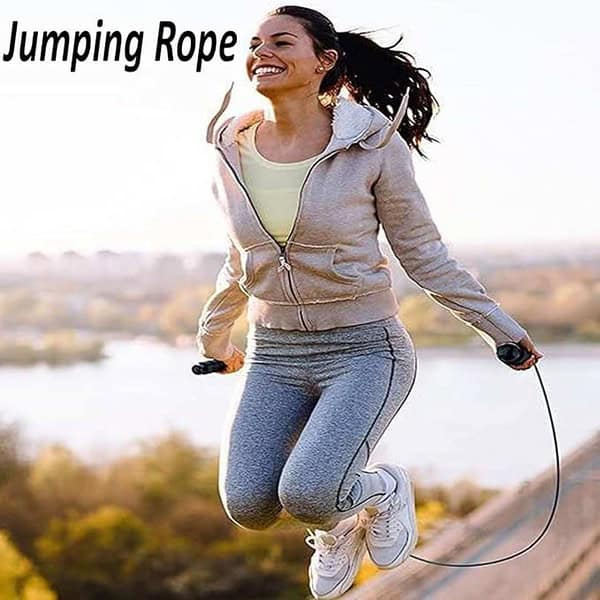 VIRTUAL WORLD Durable Steel Skipping Rope for All Ages 2 - LXINDIA.COM