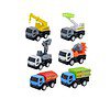 VROOMS and WHEELS Plastic Push and Go Construction Truck set of 6 - LXINDIA.COM