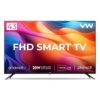 VW 109 cm 43 inches Playwall Frameless Series Android Smart LED TV VW43F2 Black - LXINDIA.COM