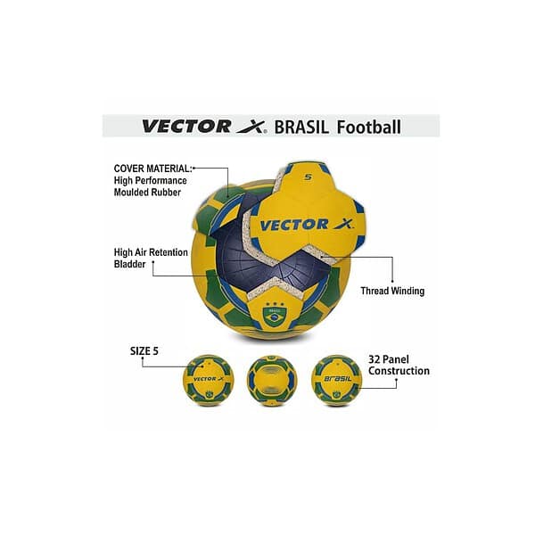 Vector X Country Colour Football Brasil 1 - LXINDIA.COM