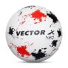 Vector X Neo Rubber Moulded Football with Pump White Black Red - LXINDIA.COM