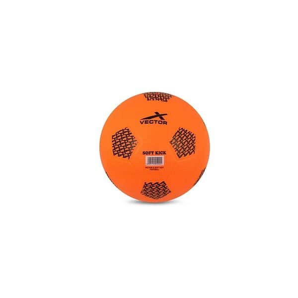 Vector X PVC Soft Kick Football Orange 2 - LXINDIA.COM