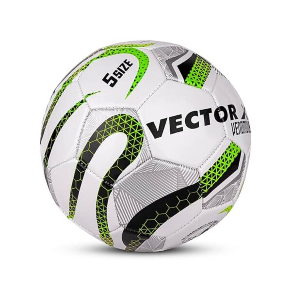 Vector X Vector X Venomous PVC Material Machine Stitched Football White Green Size 5 1 - LXINDIA.COM