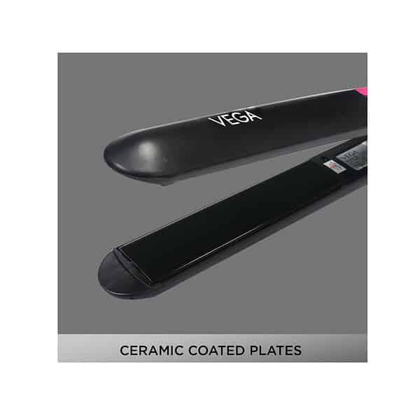 Vega Self Style Hair Straightener VHSH 27 Black A - LXINDIA.COM