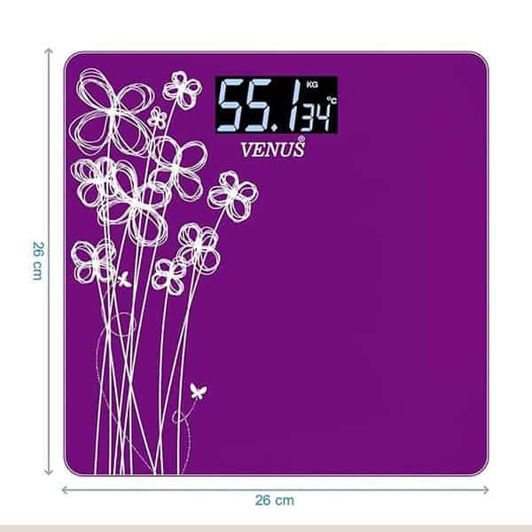 Venus India Electronic Digital Personal Bathroom Health Body Weight Weighing Purple 3 - LXINDIA.COM