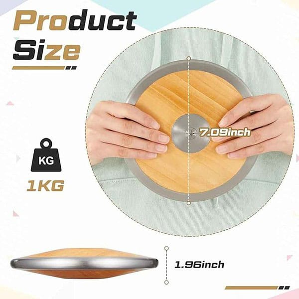 VercanMonth 2 Pcs 1 kg Wood Practice Discus 1 - LXINDIA.COM