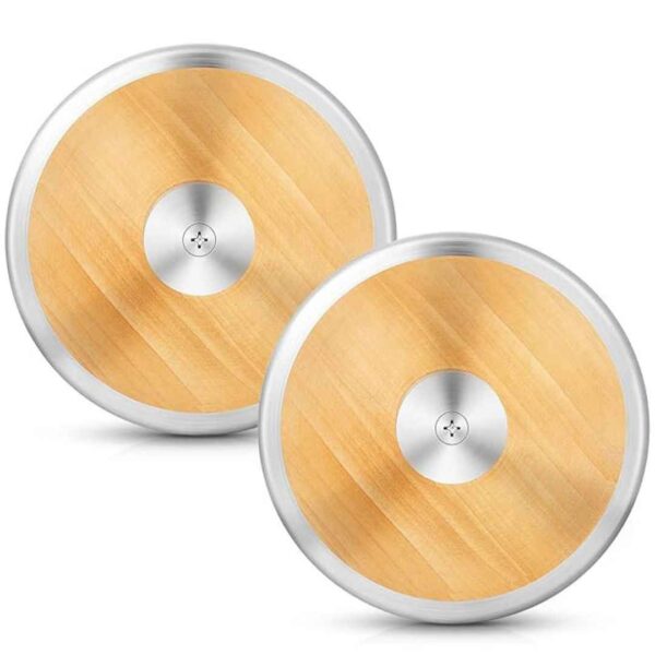 VercanMonth 2 Pcs 1 kg Wood Practice Discus - LXINDIA.COM