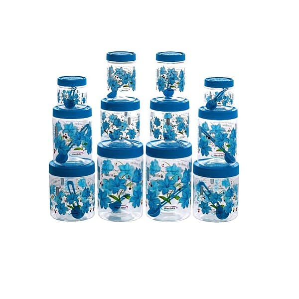 Vetalic Plastic ContainersSet of 12 blue - LXINDIA.COM