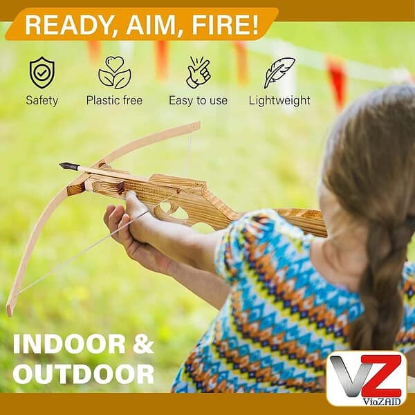 ViaZAID Wooden Toy Crossbow A 1 - LXINDIA.COM