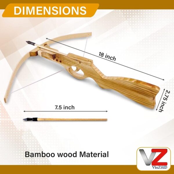 ViaZAID Wooden Toy Crossbow B 1 - LXINDIA.COM