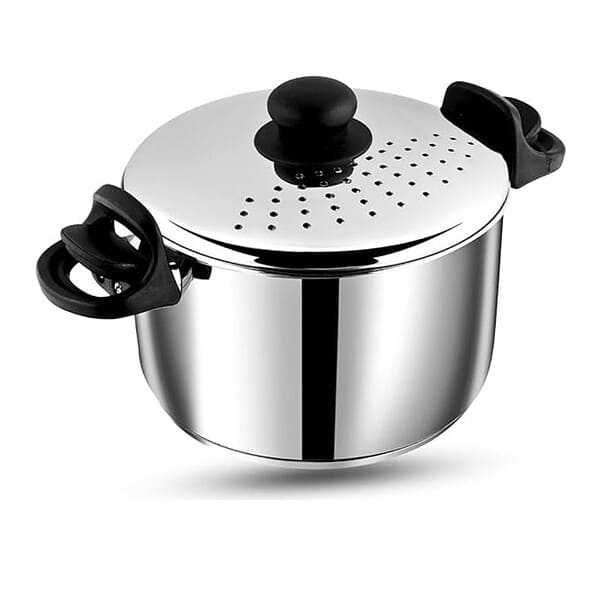 Vinod Stainless Steel Pasts Rice Pot with Strainer lid 4 Litre - LXINDIA.COM