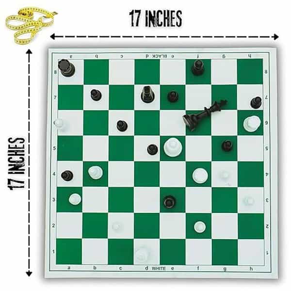 Vinson 17 inchTournament Chess Vinyl Foldable Set Foldable Chess Matt 1 - LXINDIA.COM