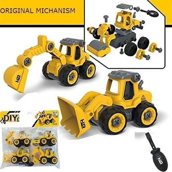 Vivatra New Construction JCB Toys Set of 4 Yellow - LXINDIA.COM