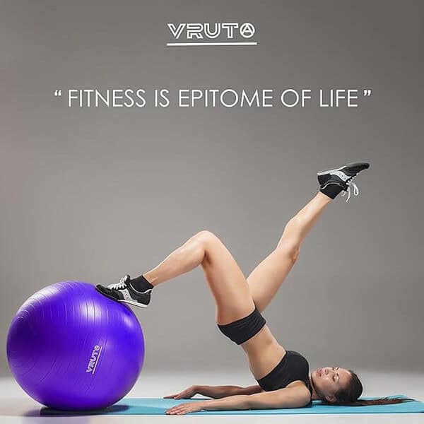 Vruta Gym Ball Exercise Ball for Fitness 65 CM 2 - LXINDIA.COM