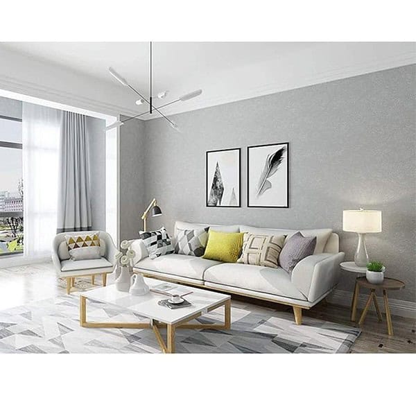 WALLTON Self Adhesive Wallpaper Silver Grey 16x48 Inch 2 - LXINDIA.COM