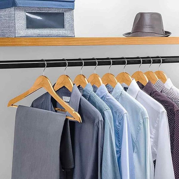 WHISKET Premium Hangers for WardrobeBeige Pack of 12 1 - LXINDIA.COM