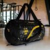 WILD MODA 40L Fitfusion Polyester Gym Bag Black Yellow - LXINDIA.COM