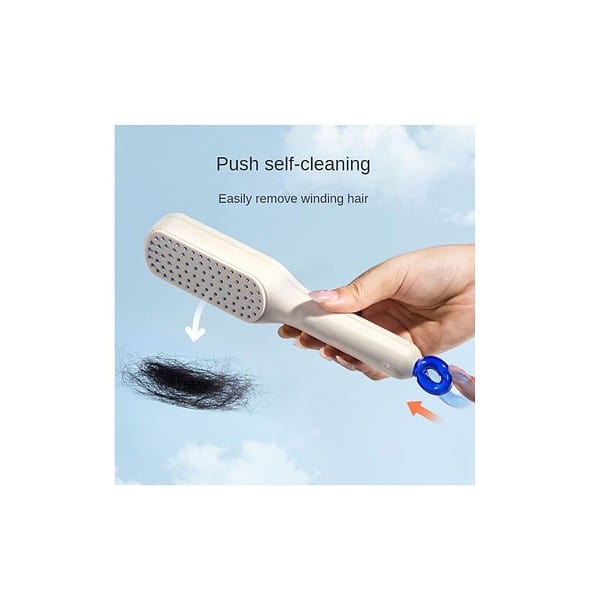 WITBER Self Cleaning Anti Static Massage Hair Brush Pack Of 2 A - LXINDIA.COM