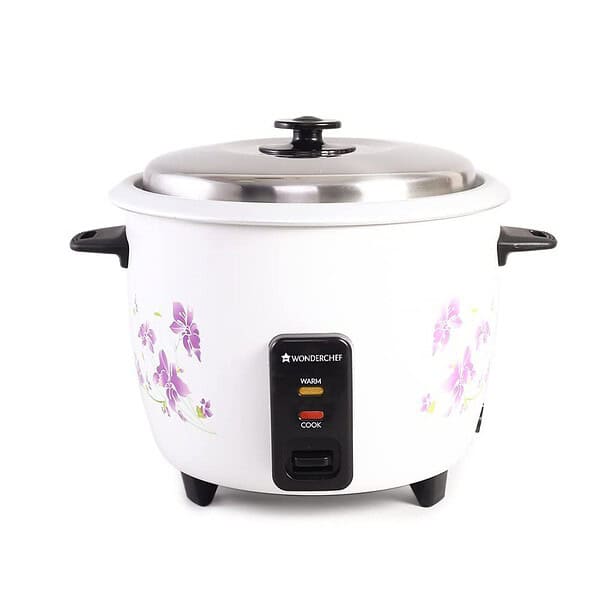 WONDERCHEF Nutri Cook Rice Cooker With Single Bowl 1.8 Litres White - LXINDIA.COM