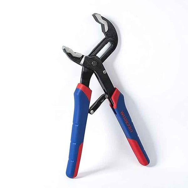 WORKPRO 10inch V Jaw Self adjusting Groove Joint Plier1 - LXINDIA.COM