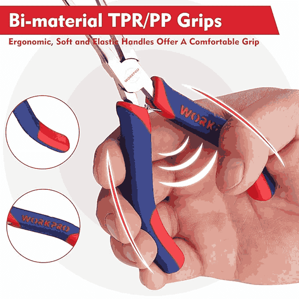 WORKPRO 6inch Needle Nose Pliers3 - LXINDIA.COM