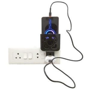 Wall Mobile Charging Stand Holder Wall Mount Black - LXINDIA.COM