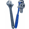 WallVilla Plumber Tool Combo 14inch Pipe Wrench and 12inch Adjustable Wrench - LXINDIA.COM