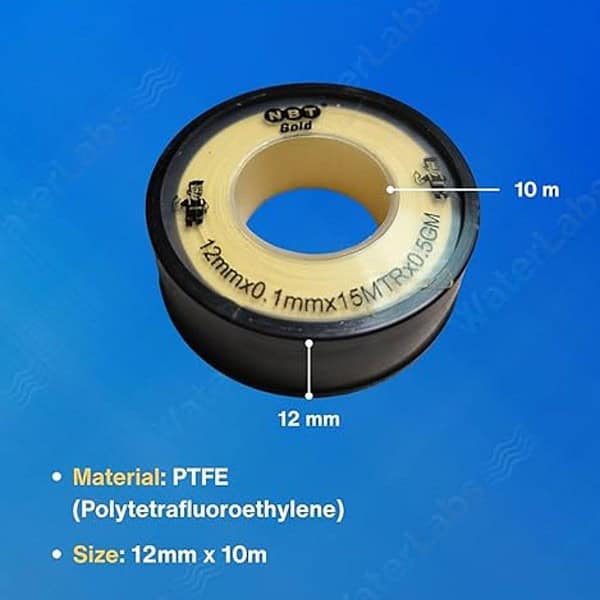 WaterLabs NBT Heavy Duty Teflon Tape 12mm x 10 Metre2 - LXINDIA.COM