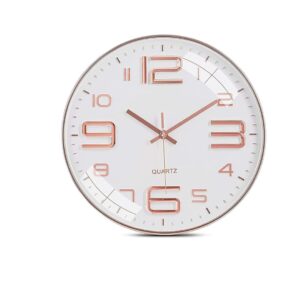 Wazdorf ABS Wall Clock 12 Silent Quartz Decorative Wall Clock Rose Gold - LXINDIA.COM