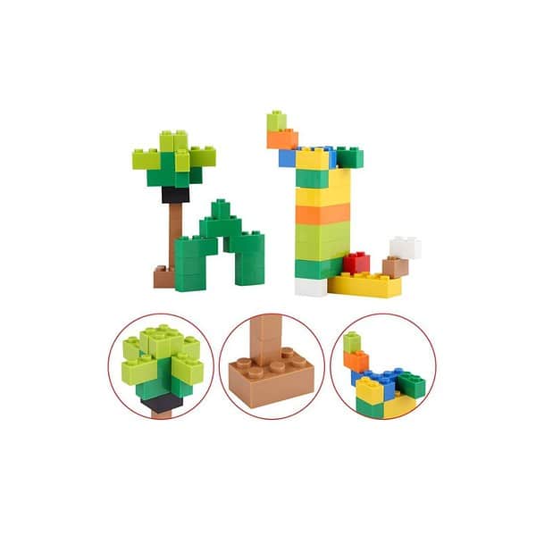 Webby Kids Abs Building Blocks Construction Set Multicolor 250 Pieces 1 - LXINDIA.COM