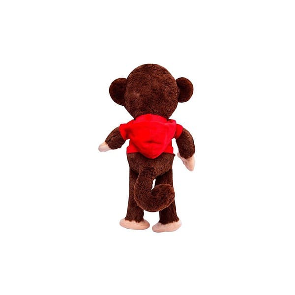 Webby Plush Adorable Smiling Monkey Soft Toys Dark Brown B - LXINDIA.COM