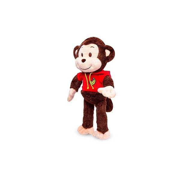 Webby Plush Adorable Smiling Monkey Soft Toys Dark Brown C - LXINDIA.COM