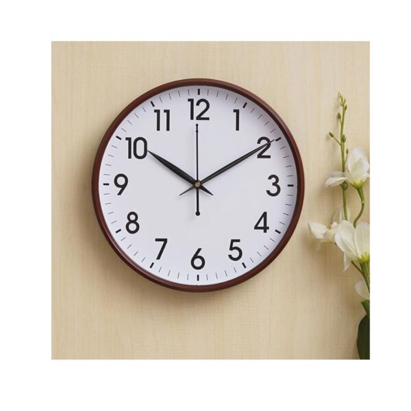 Webelkart Premium Plastic Wall Clock Brown - LXINDIA.COM