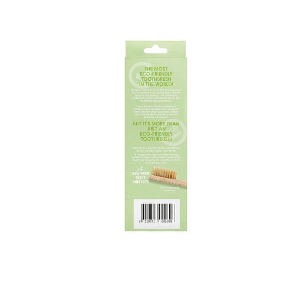 White Glo Eco Friendly Sustainably Sourced Bamboo Tooth brush - LXINDIA.COM