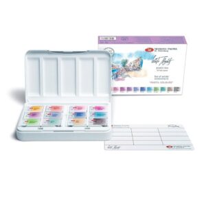 White Nights Artists Watercolours Set of 12 Pastel Colours Plastic Pallete - LXINDIA.COM