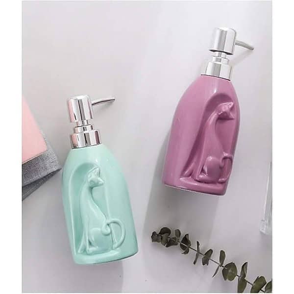 Whizzo Light Luxury Soap Hand sanitizer Dispenser 360 ML Beige 1 - LXINDIA.COM