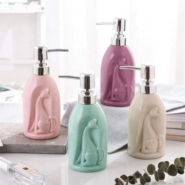 Whizzo Light Luxury Soap Hand sanitizer Dispenser 360 ML Beige 3 - LXINDIA.COM