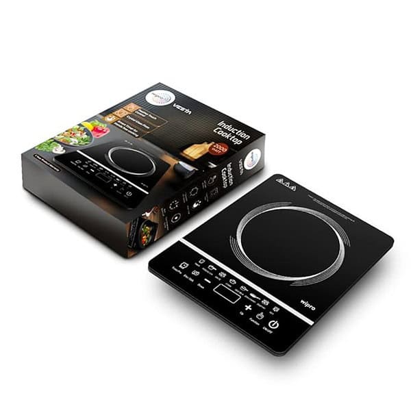 Wipro 2000 watt Induction Cooktop Sensor Feather Touch Black 3 - LXINDIA.COM