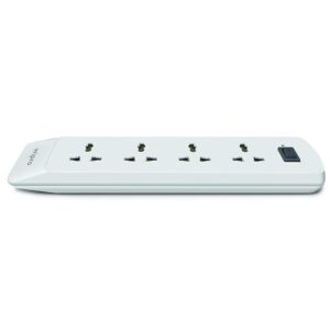 Wipro Extension Board With 6A 4 Universal Sockets White Pack of 1 - LXINDIA.COM