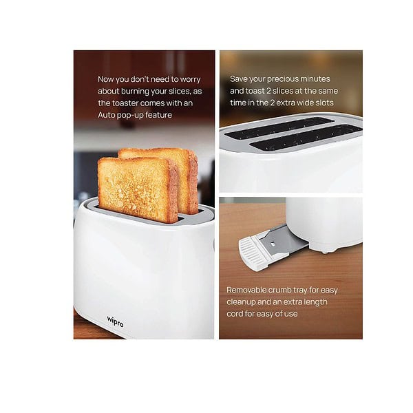 Wipro Vesta Bread Toaster BT101 750 Watts B - LXINDIA.COM