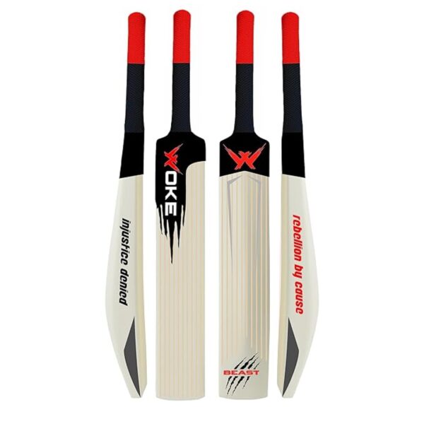 Woke Stalwart Beast Heavy Duty Plastic Cricket Bat Full Size Beast Natural - LXINDIA.COM