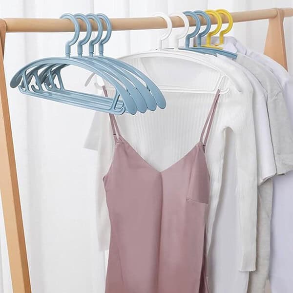 Wolpin Plastic Cloth Hangers Set of 5 Pcs 1 - LXINDIA.COM