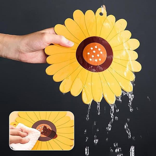 Wolpin Table Coasters Set of 2 Sunflower Heat Insulation Pad for Big Hot Pots Waterproof 2 - LXINDIA.COM